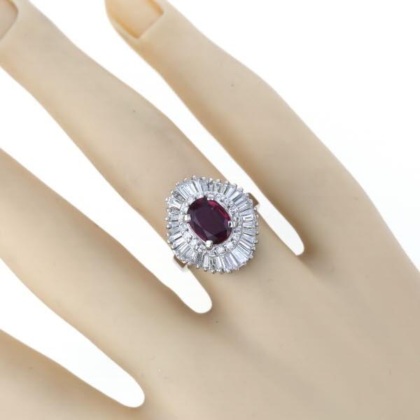 Pt900 プラチナ リング ルビー1.83ct ダイヤモンド1.12ct Pt900 プラチナ リング ルビー1.83ct ダイヤモンド1.12ct