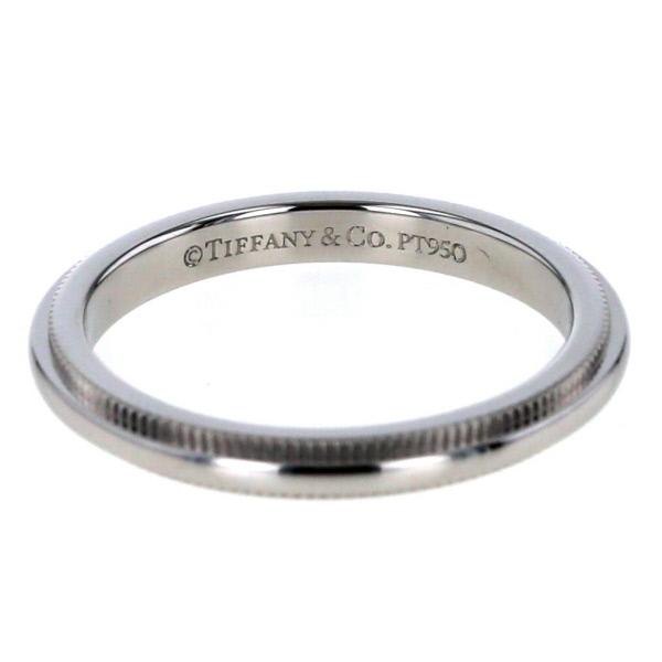 ティファニー TIFFANY&Co. Pt950 プラチナ ミルグレインバンド