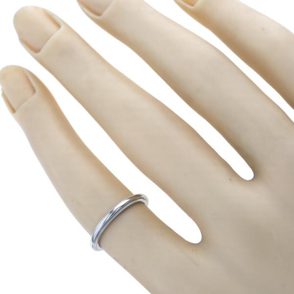 ティファニー TIFFANY&Co. Pt950 プラチナ ミルグレインバンド