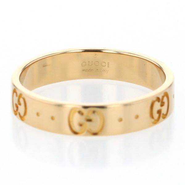 GUCCI グッチ K18YG イエローゴールド アイコンリング ICON 平