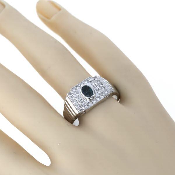Pt900 プラチナ リング アレキサンドライト0.334ct ダイヤモンド0.53ct 