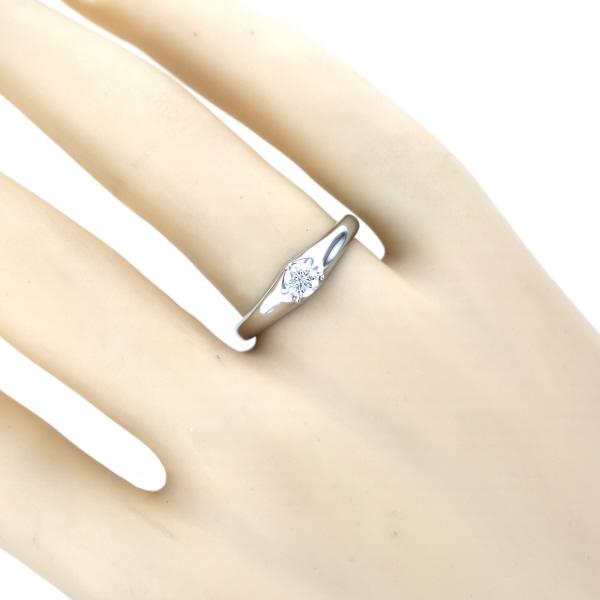 Pt850 プラチナ リング ダイヤモンド0.22ct ラウンド 一粒石 3つ Pt850 プラチナ リング ダイヤモンド0.22ct ラウンド 一粒石 3つ