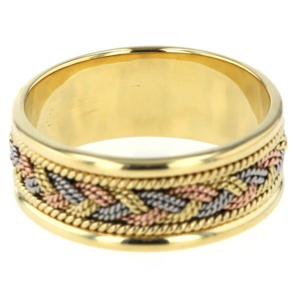 トレソロ　メンズリング Tresoro トレソロ K18YG WG PG イエロー ホワイト ピンク