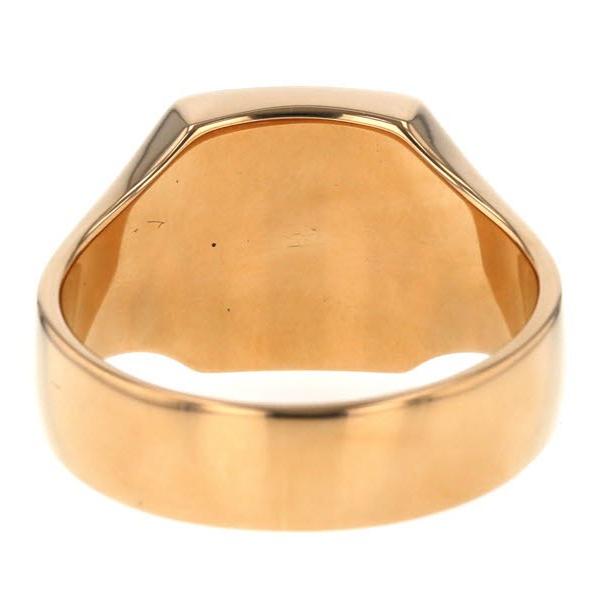 日本橋徳力 K20YG イエローゴールド リング 印台 ネームリング 中村