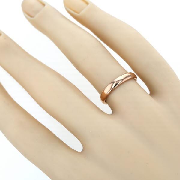 TIFFANY＆Co ティファニー K18PG ピンクゴールド 甲丸 リング