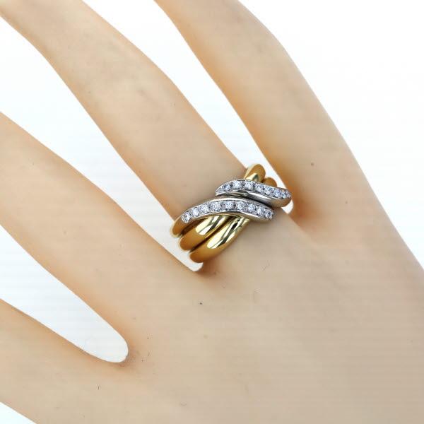 値下げ STAR JEWELRY スタージュエリー K18 イエローゴールド ホワイト 