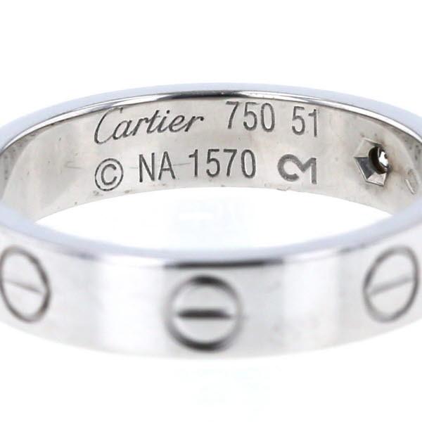Cartier カルティエ K18WG ホワイトゴールド ミニラブリング