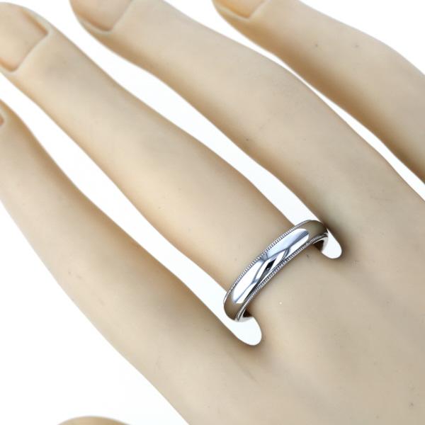 Tiffany&Co. ティファニー Pt950 プラチナ ミルグレイン リング Tiffany&Co. ティファニー Pt950 プラチナ ミルグレイン リング