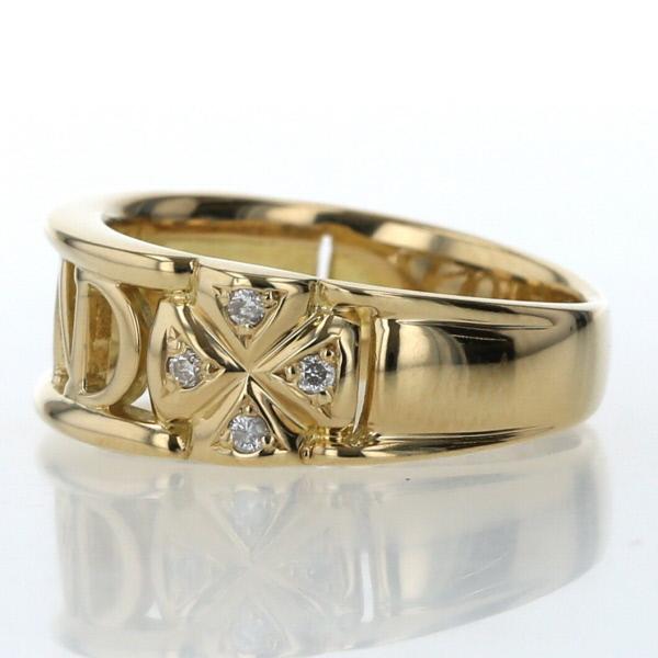 Ge Sante K18YG イエローゴールド リング ダイヤモンド 0.08ct Ge Sante K18YG イエローゴールド リング ダイヤモンド 0.08ct