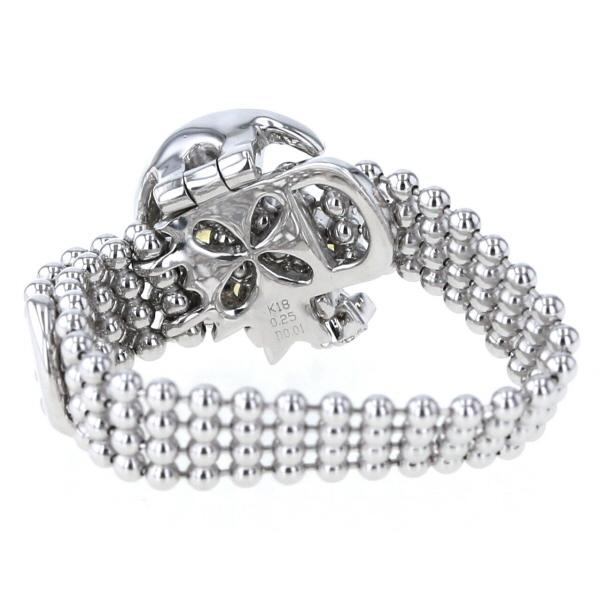 値下げ QVC K18WG ホワイトゴールド リング サファイア0.25ct 