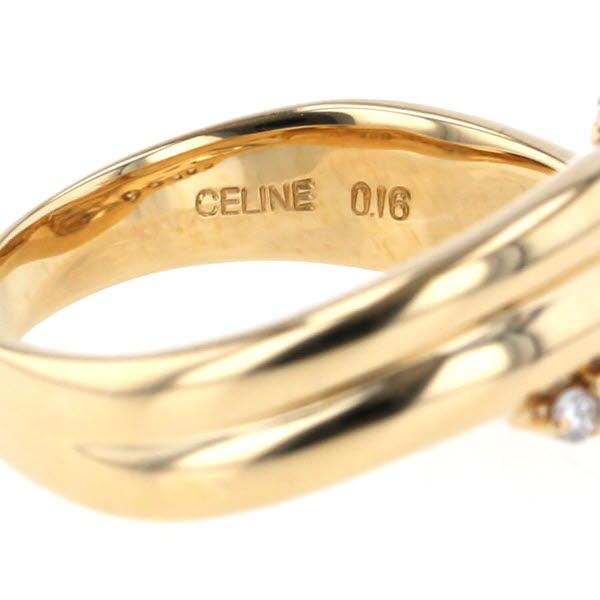 値下げ CELINE セリーヌ K18YG イエローゴールド マカダムダイヤ 値下げ CELINE セリーヌ K18YG イエローゴールド マカダムダイヤ