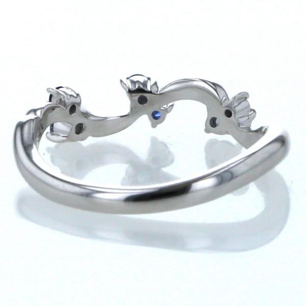 最先端 STAR JEWELRY ウェーブ天然ピンクサファイアリング K18WG 11号 最先端 STAR JEWELRY ウェーブ天然ピンクサファイアリング K18WG 11号
