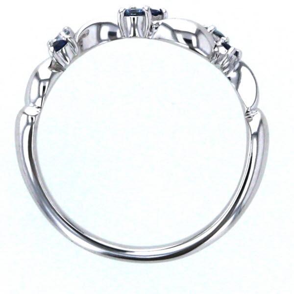 最先端 STAR JEWELRY ウェーブ天然ピンクサファイアリング K18WG 11号 最先端 STAR JEWELRY ウェーブ天然ピンクサファイアリング K18WG 11号