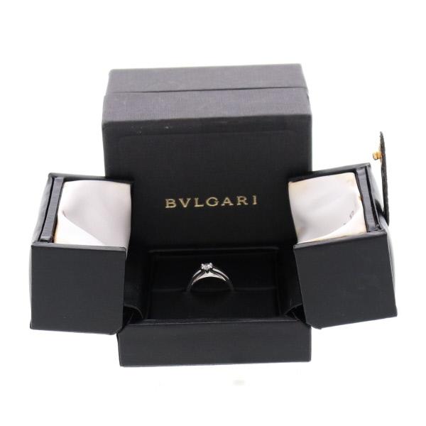 BVLGARI ブルガリ Pt950 プラチナ グリフ ソリテール リング