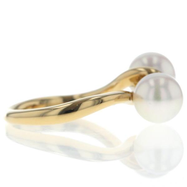 MIKIMOTO ミキモト K18YG イエローゴールド リング パール 真珠 6.8mm