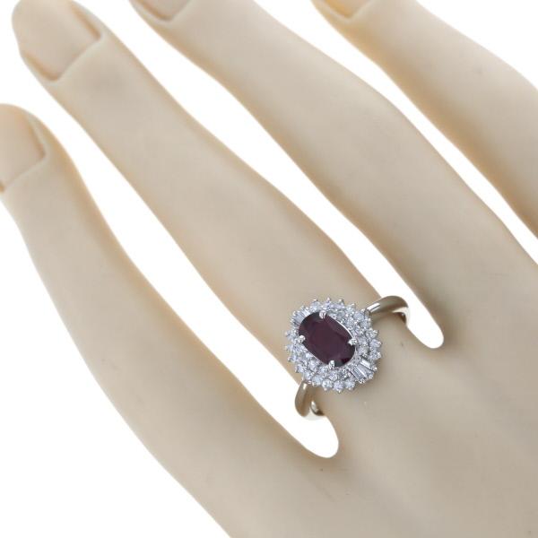 Pt900 プラチナ リング ルビー0.75ct ダイヤモンド0.47ct Pt900 プラチナ リング ルビー0.75ct ダイヤモンド0.47ct