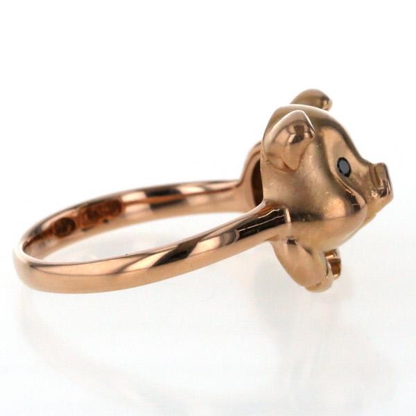 K18PG ピンクゴールド リング ブラックダイヤモンド 0.03ct K18PG ピンクゴールド リング ブラックダイヤモンド 0.03ct