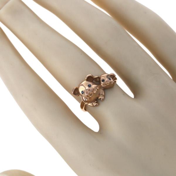 K18PG ピンクゴールド リング ブラックダイヤモンド 0.03ct K18PG ピンクゴールド リング ブラックダイヤモンド 0.03ct