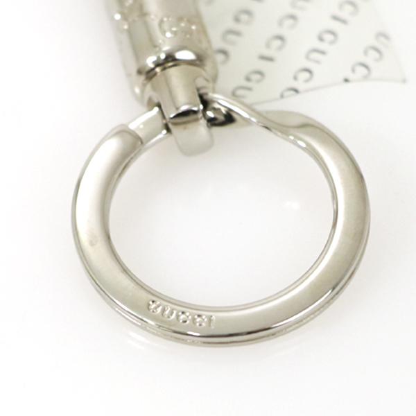 グッチ GUCCI GG柄 キーホルダー キーリング チャーム 256603 シルバー