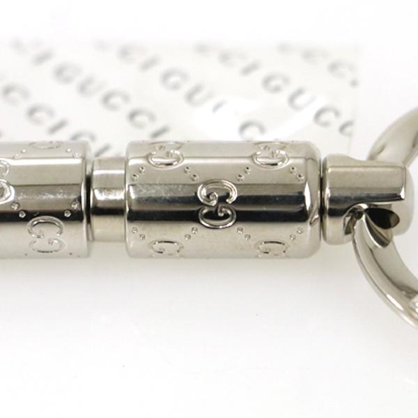 グッチ GUCCI GG柄 キーホルダー キーリング チャーム 256603 シルバー  