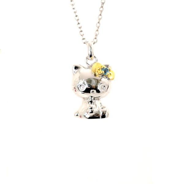 サンリオ SANRIO ブルーストーン キティネックレス シルバー サンリオ SANRIO ブルーストーン キティネックレス シルバー