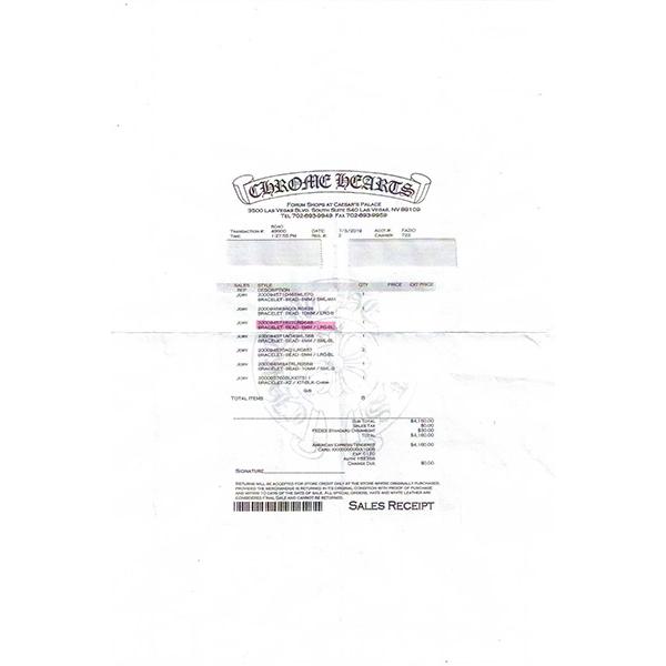 CHROME HEARTS クロムハーツ SILVER BEAD ビーズ ブレスレット CHROME HEARTS クロムハーツ SILVER BEAD ビーズ ブレスレット
