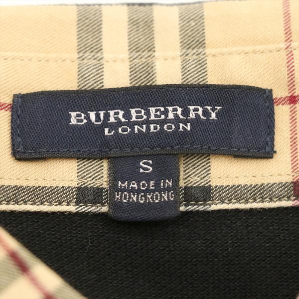 バーバリーロンドン BURBERRY LONDON 半袖ポロシャツ ブラック バーバリーロンドン BURBERRY LONDON 半袖ポロシャツ ブラック