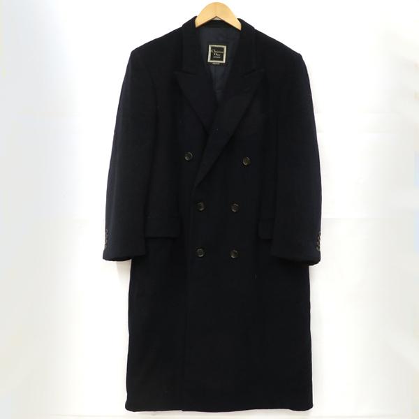 【カシミヤ100%】クリスチャンディオール ロロピアーナ ステンカラーコート 紺 D'URBAN - ダーバン ロロピアーナ カシミヤ100% ステンカラーコート