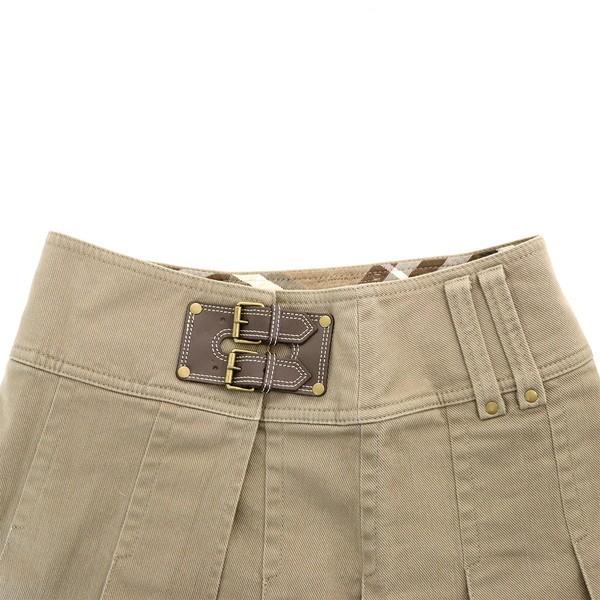 BURBERRY ブルーレーベル プリーツスカート 36 BURBERRY BLUE LABEL - BURBERRY バーバリー プリーツスカート ベルト