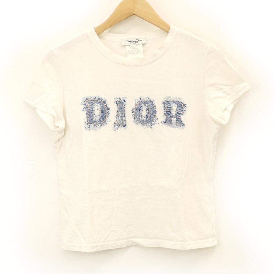 クリスチャンディオール Christian Dior デニム柄 ロゴ Tシャツ クリスチャンディオール Christian Dior デニム柄 ロゴ Tシャツ