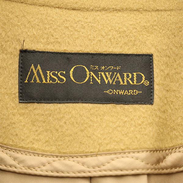 ミスオンワード MISS ONWARD ロングコート キャメル カシミヤ100 ミスオンワード MISS ONWARD ロングコート キャメル カシミヤ100