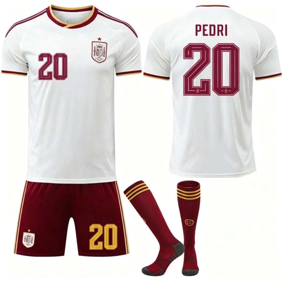 2026 スペイン代表 アウェイサッカーユニフォーム 4 番クバシ 19 番