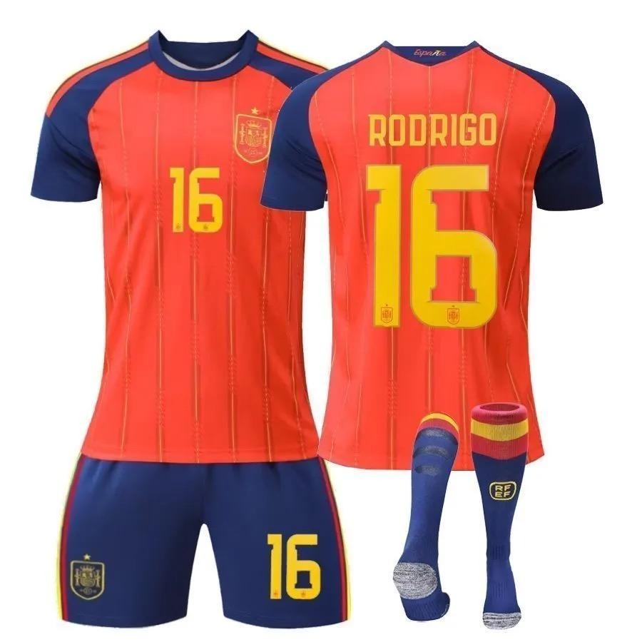 2026 スペインホームユニフォーム 4 番クバシ ペドリ 19 番ヤマル