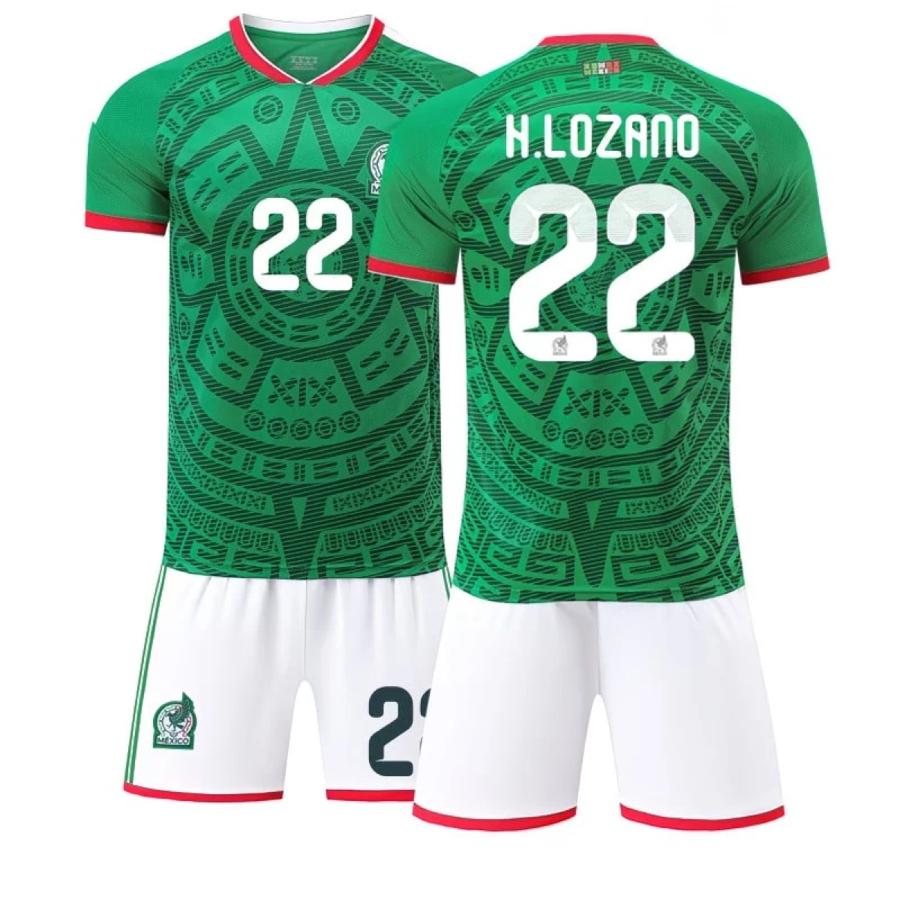 2526シーズン メキシコ代表 ホーム緑ジャージ 9番ラウール 22番ロセノ