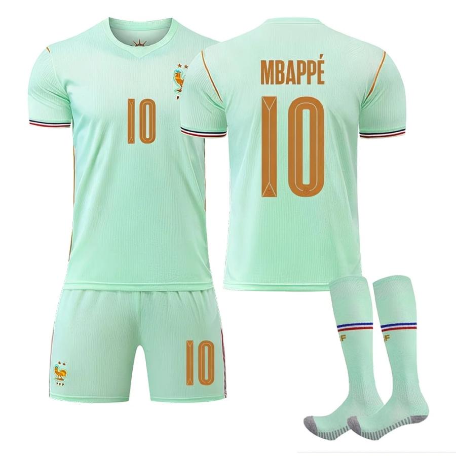 【新品未使用】 2026 フランス代表 ムバッペ 10 アウェーユニフォーム　L 2026フランスアウェイ緑 10番ムバッペ サッカージャージ サッカー