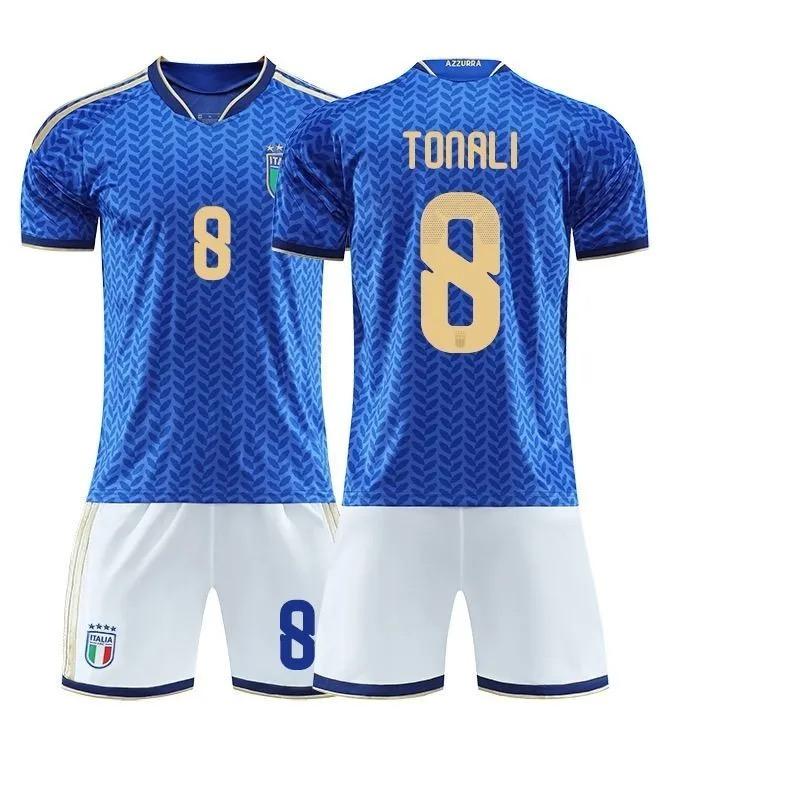 【正規品・値下げ】キエーザ イタリア代表/ユニフォーム 2025 新作 イタリア代表ホームジャージ 小キエーザ 14 番 バレラ 18