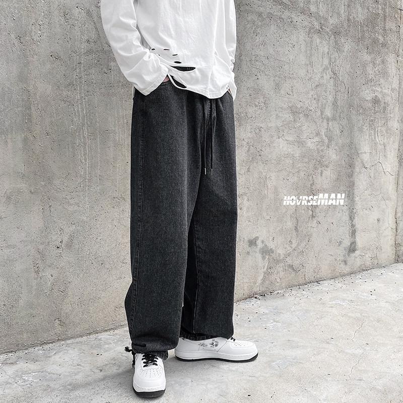 デニムパンツ メンズ ロング丈 ワイドパンツ デニム 長パンツ デニムパンツ メンズ ロング丈 ワイドパンツ デニム 長パンツ