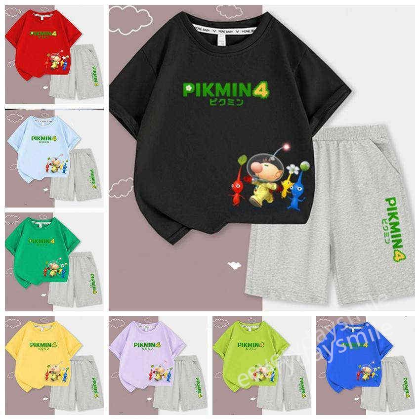 ピクミン 子供服 上下セット 半袖 Tシャツ 半ズボン キッズ 2点セット