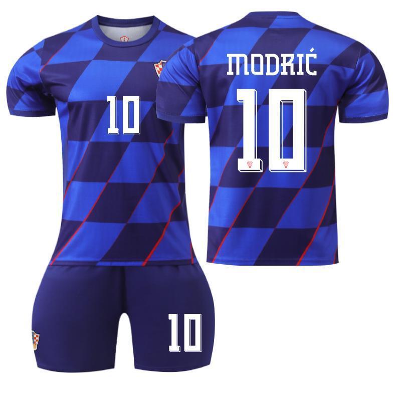 【正規品 オーセンティック】 モドリッチ クロアチア代表 アウェイユニフォーム サッカーウェア 子供 大人 24-25新型クロアチア アウェイ10番