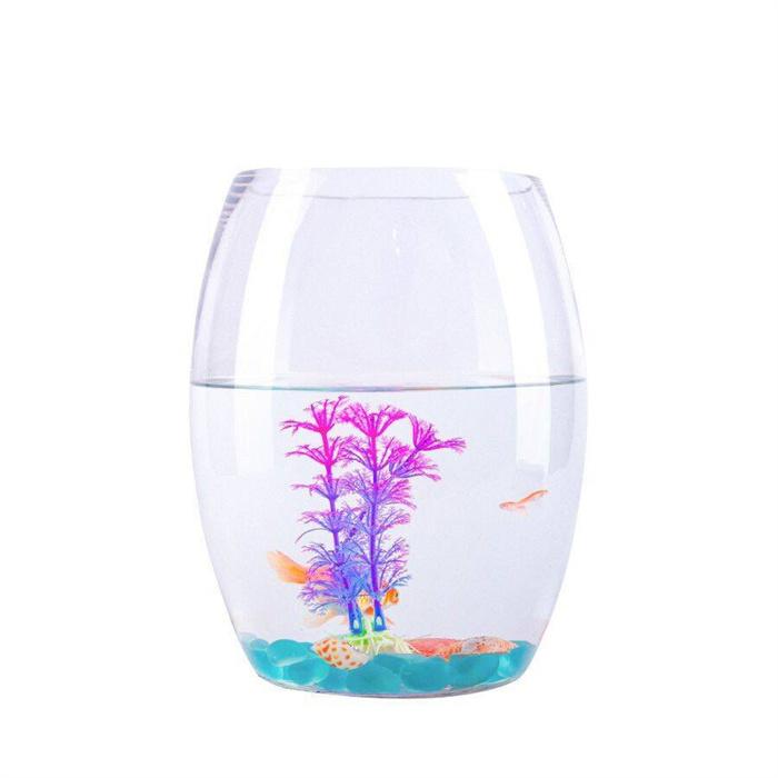 金魚鉢 丸型金魚鉢 高プラスチック透明アクリル 観葉植物 インテリア