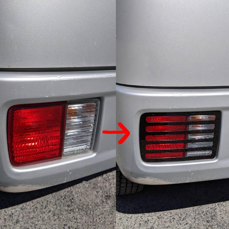 新プライス(ブラックスモーク) チョイワル仕様 テールレンズカバー