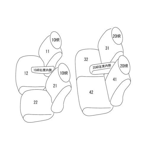6033［ブラック］Clazzio クラッツィオシートカバーClazzio Jr