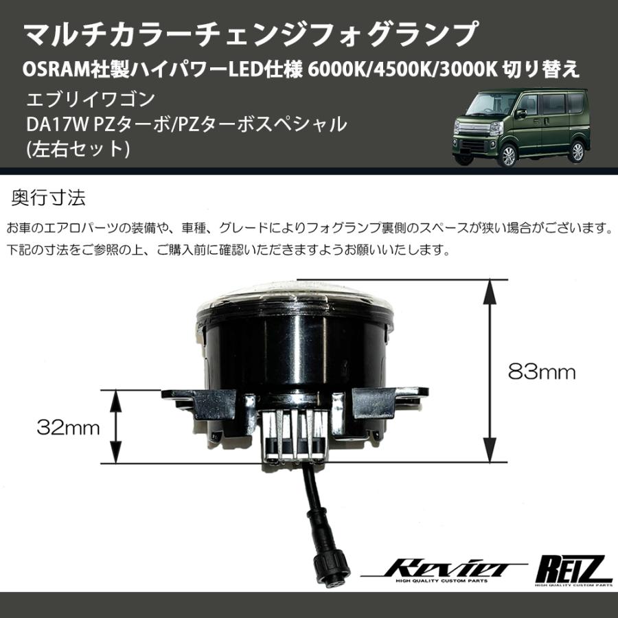 左右セット) マルチカラーチェンジフォグランプ OSRAM社製ハイパワー