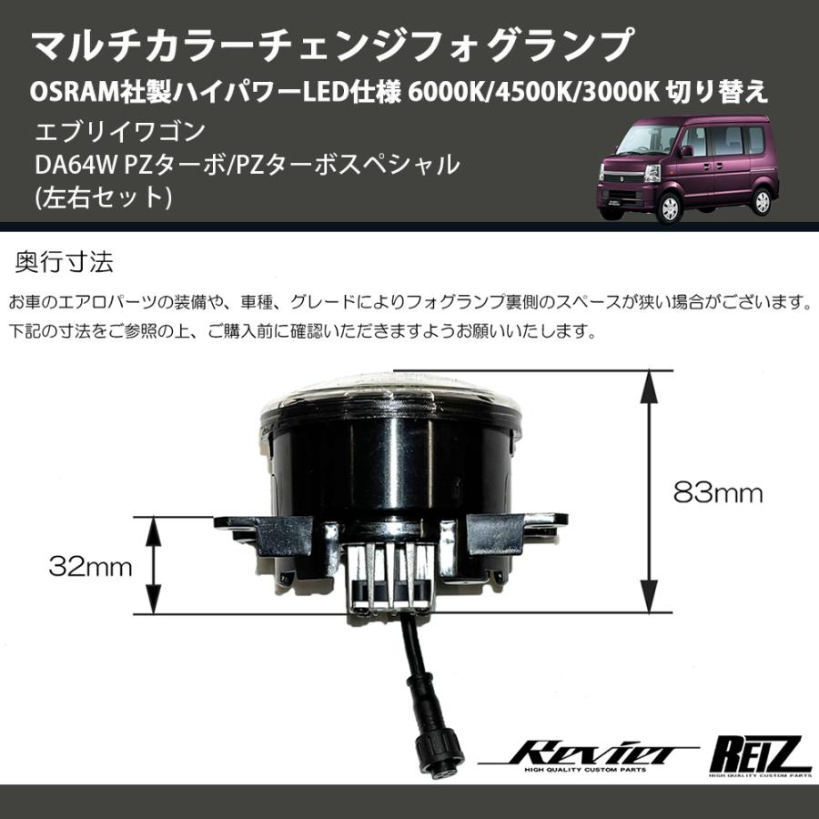 左右セット) マルチカラーチェンジフォグランプ OSRAM社製ハイパワー
