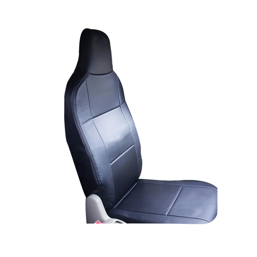 ブラックレザー) Azur 機能性シートカバー フロント用 運転席助手席