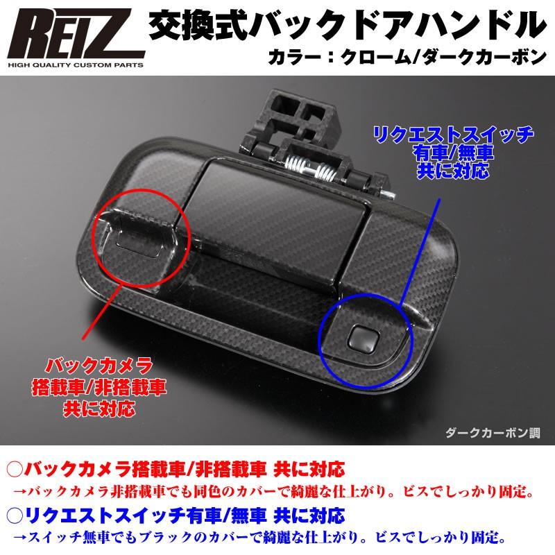 ダークカーボン］REIZ ライツ 交換式バックドアハンドル1P エブリイ