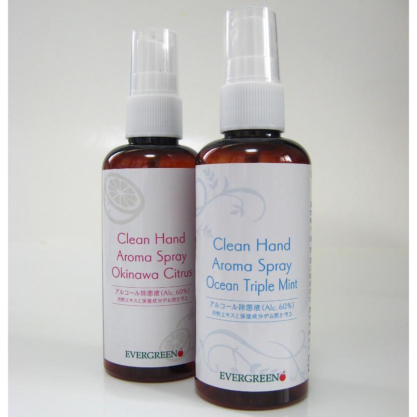 送料無料中 オーシャントリプルミント 手指消毒 携帯タイプ100ml アルコール除菌液60 Clean Hand Aroma Spray Home016 エバグリーン 通販 Yahoo ショッピング