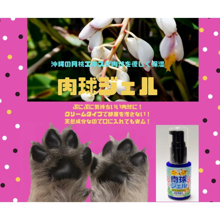【犬猫用】肉球ジェル 30g｜舐めても安全 合成保存料等無添加 沖縄の月桃エキス配合 |  | 06
