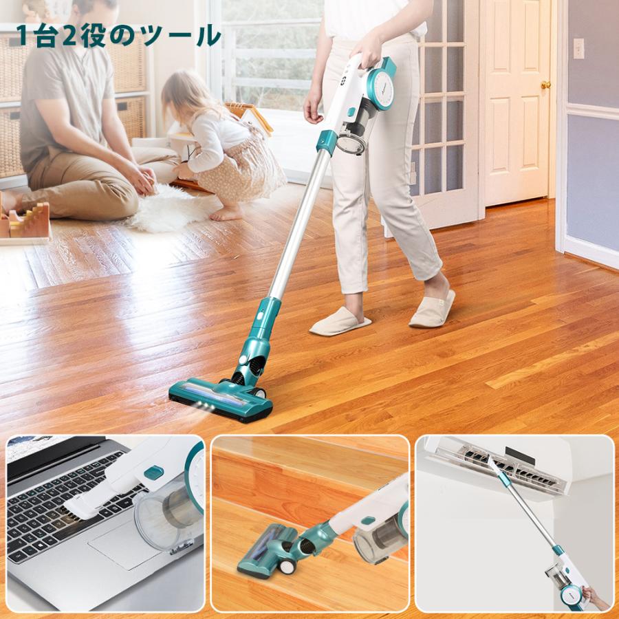 送料0円 掃除機 コードレス スティッククリーナーpa超強吸引力 オレンジ色 掃除機 News Elegantsite Gr