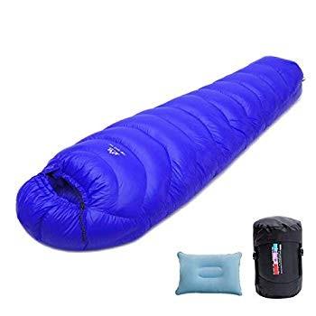 人気アイテム 高級ダウン寝袋 防水 避難用 防災用 アウトドア 登山 冬用 シュラフ コンパクト収納寝袋 マミー型 寝袋 シュラフ Starbil No